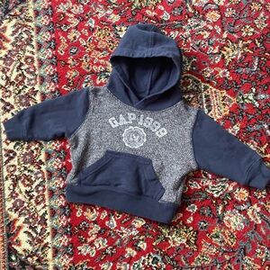 BabyGap Navy and Gray Hoodie
